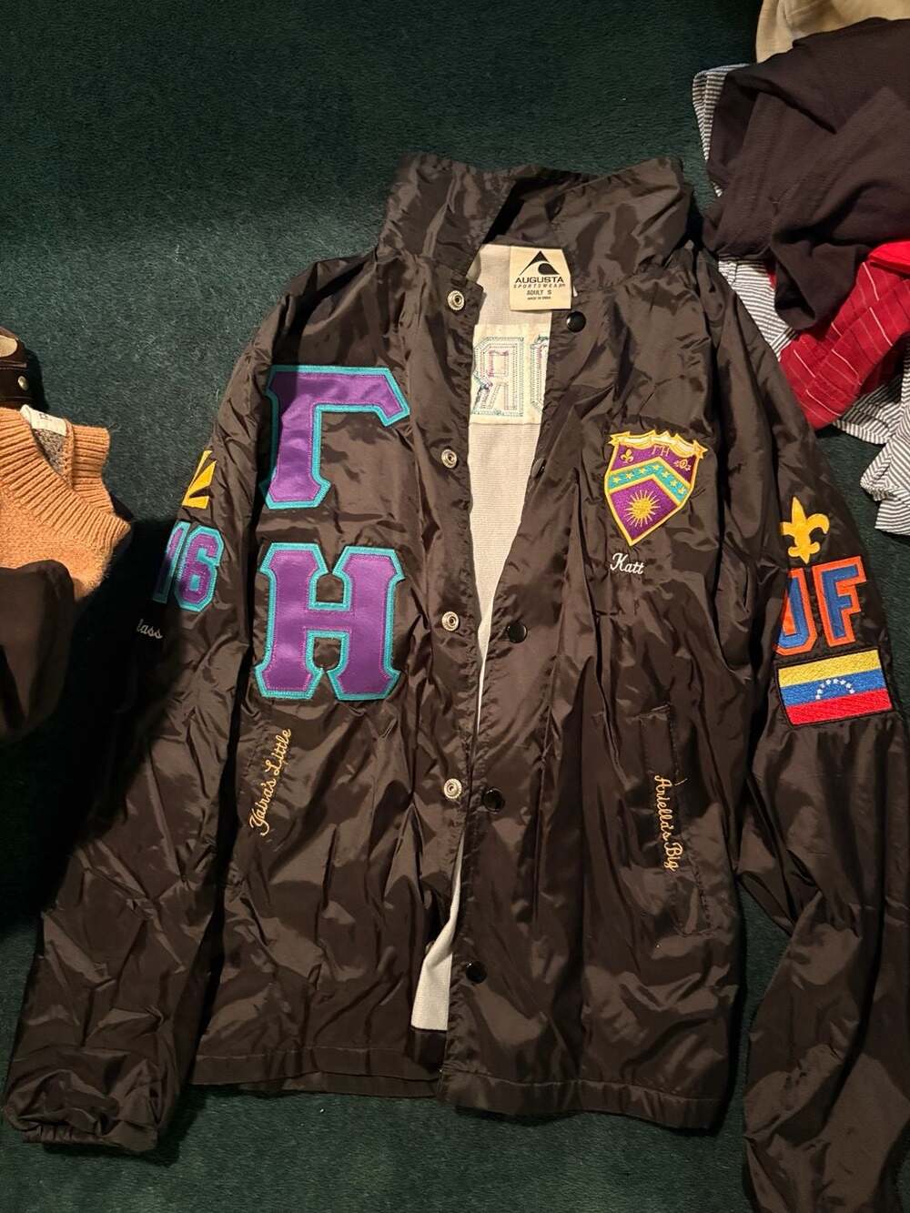Augusta Sportswear Custom Embroidered Greek Line Jacket